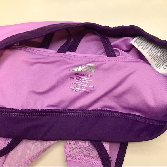 Avia Purple Athletic Bra - Picture 5 of 5